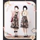 Miss Point Cat Rose Tea Open Front Daily Skirt(Reservation/Full Payment Without Shipping)
